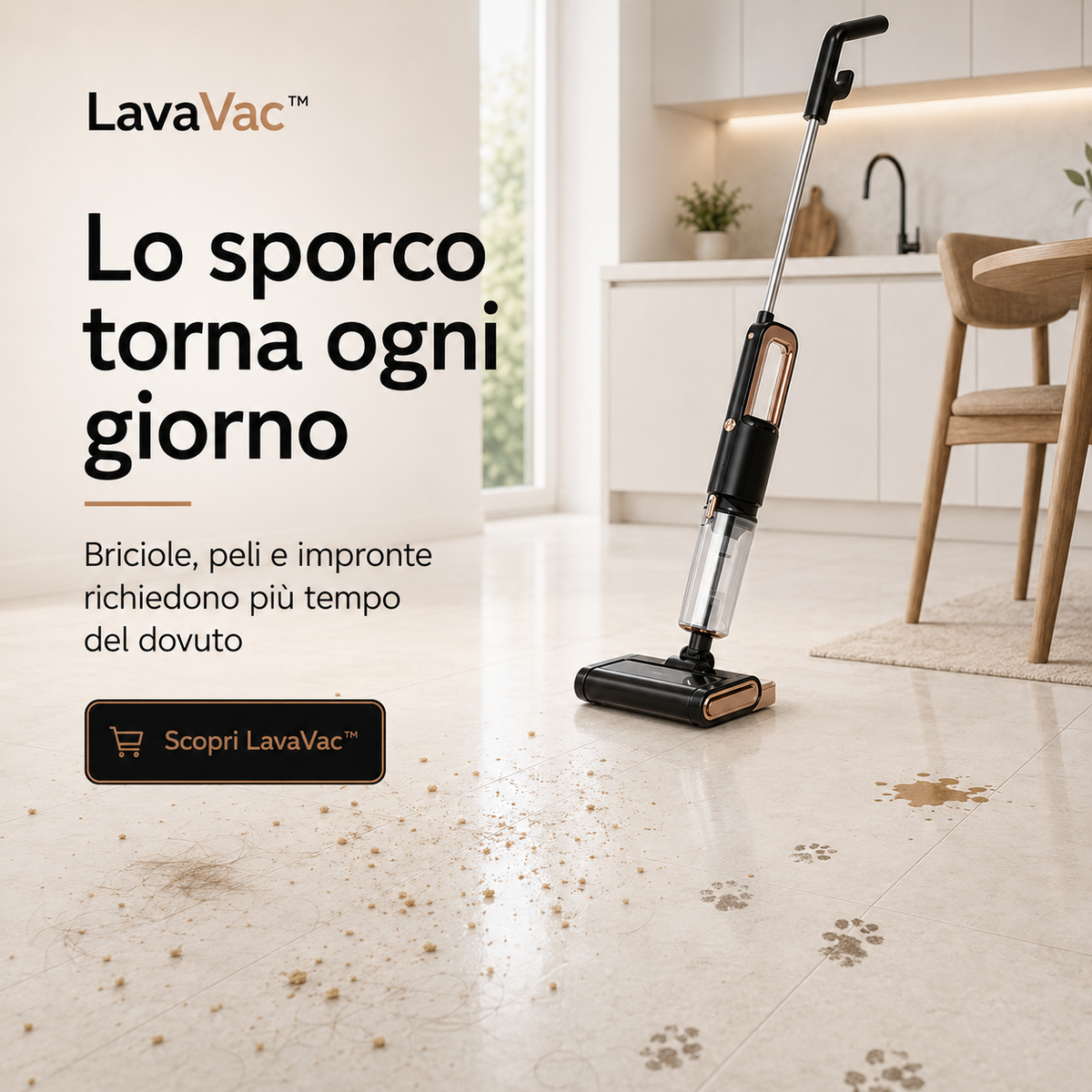 LavaVac™ – Aspirapolvere e Lavapavimenti 2 in 1
