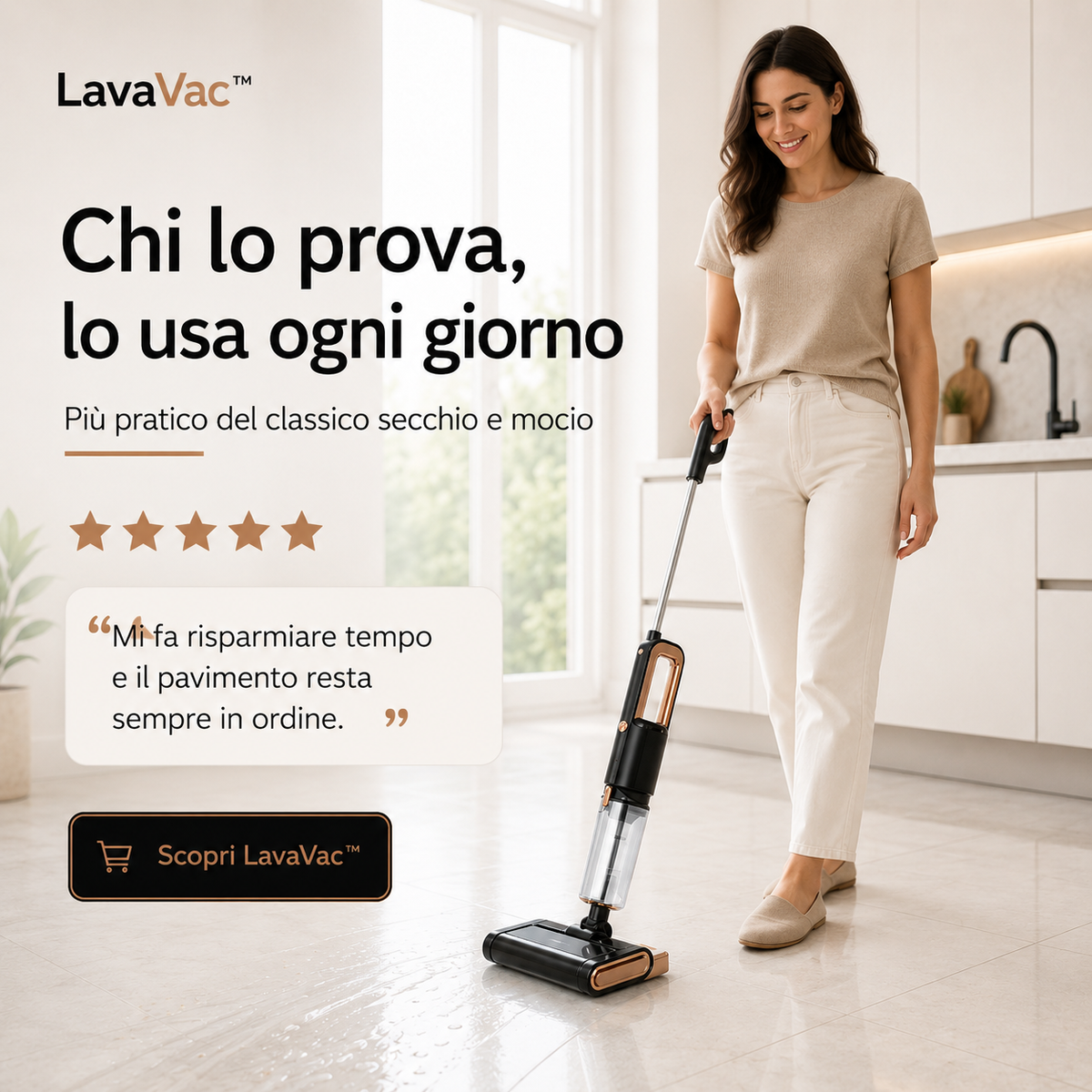 LavaVac™ – Aspirapolvere e Lavapavimenti 2 in 1