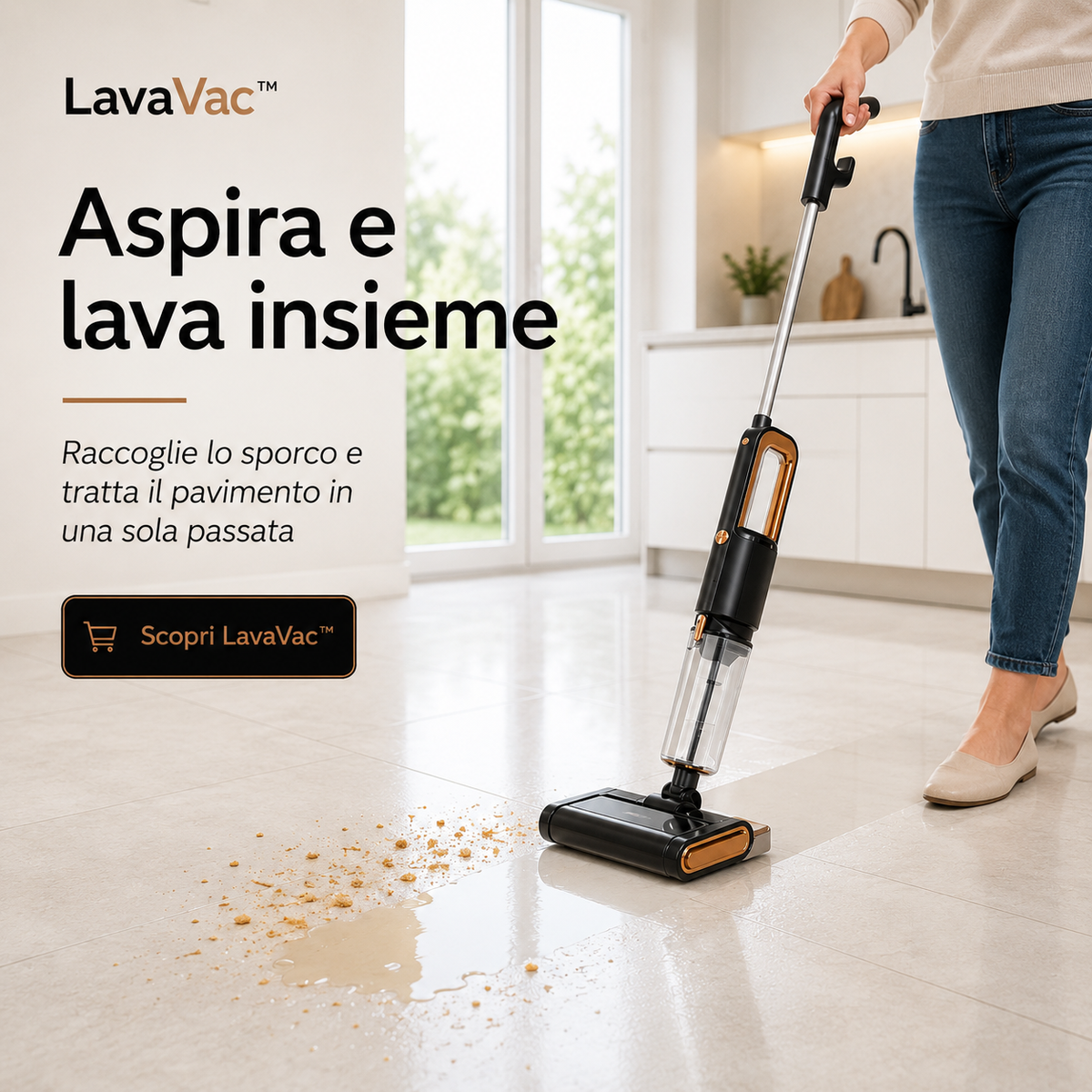 LavaVac™ – Aspirapolvere e Lavapavimenti 2 in 1