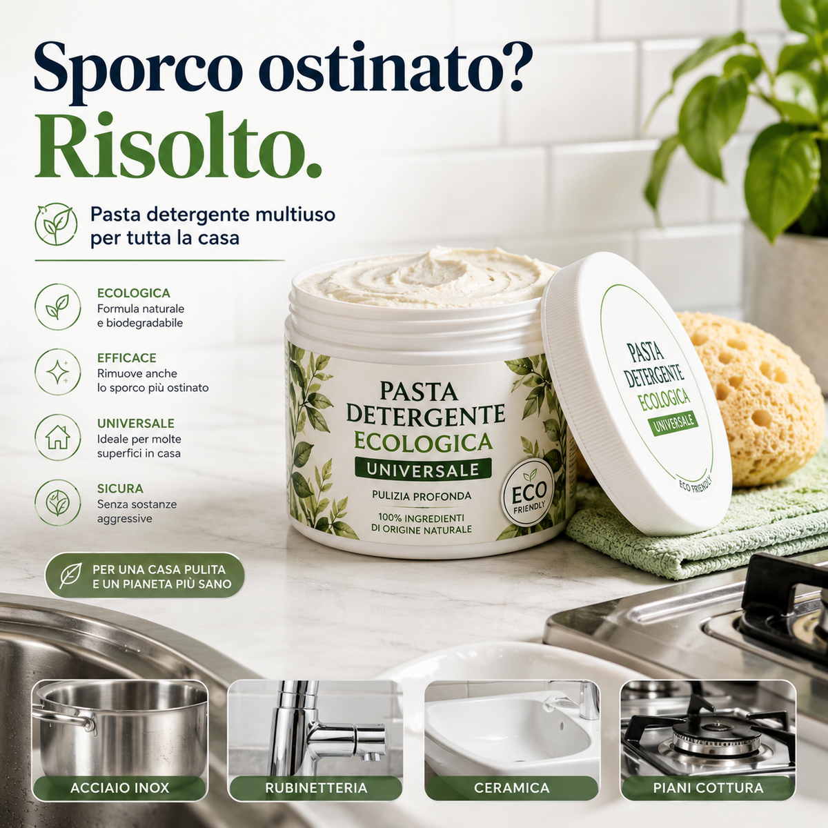 Pasta Detergente Ecologica Universale