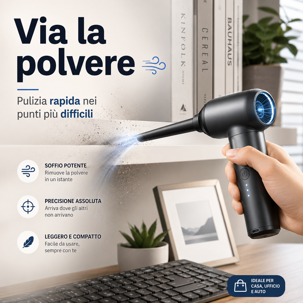 Spolverino Elettronico per Polvere