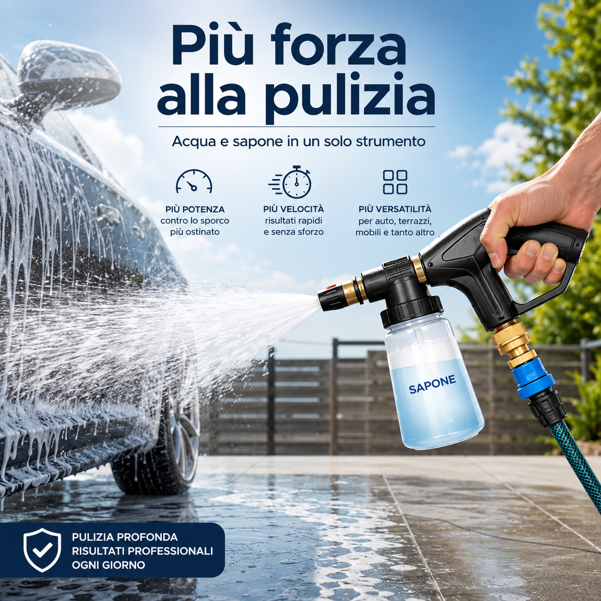 Pistola a Spruzzo con Contenitore per Sapone
